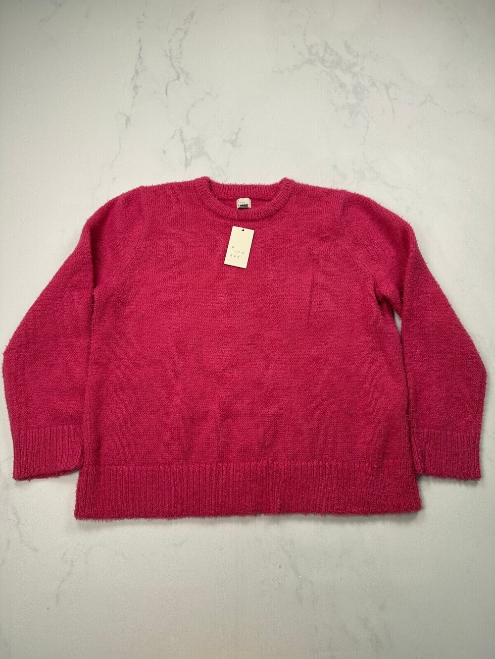 A New Day Day Sweater Pink Modern Classic Style - Womens XL